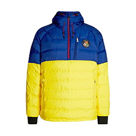 ポロ ラルフローレン ダウンジャケット POLO RALPH LAUREN GLACIER PO DOWN ski 92 O184SH20 Heritage Blue Yellow ハーフジップ ダウン 秋冬 メンズ 男性