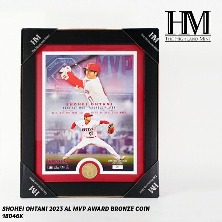 楽天市場】ザ・ハイランドミント 2023 MVP 記念 フォトフレーム 大谷 