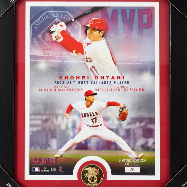 楽天市場】ザ・ハイランドミント 2023 MVP 記念 フォトフレーム 大谷  