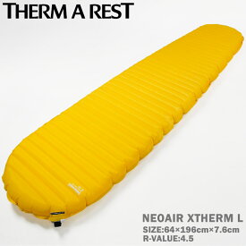 サーマレスト エアマット 寝具 THERM-A-REST XLITE NXT L Xライト 11629 7.6cm Solar Flare LARGE ラージ 軽量 ポンプサック 修理キット付き thermarest コンパクト ソロキャン ブッシュクラフト ツーリング 車中泊 キャンプ アウトドア レジャー