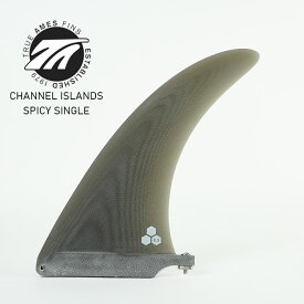 サーフィン シングルフィン トゥルーアムス×チャネルアイランド TRUE AMES × CHANNEL ISLANDS SPICY SINGLE FIN Smoke スモーク スパイシーシングルフィン シングル 8.5インチ サーフ サーフボード フィン 1枚