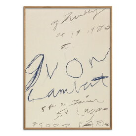 Cy Twombly アートポスター Print (1980) 50x70cm サイ・トゥオンブリー おしゃれ インテリア 文字 アート ポスター 50 70 絵画 絵 壁掛け モダン nest アメリカ／フランス