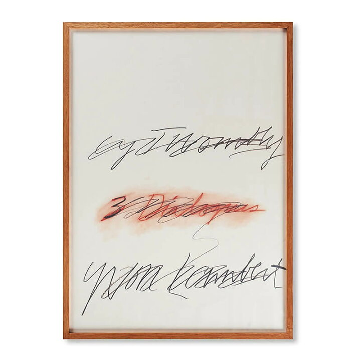 楽天市場】Cy Twombly アートポスター Three Dialogues 2. Print (1977 