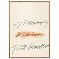 Cy Twombly アートポスター Three Dialogues 2. Print (1977) 53.7x75cm【フレーム同時購入でフレームに…