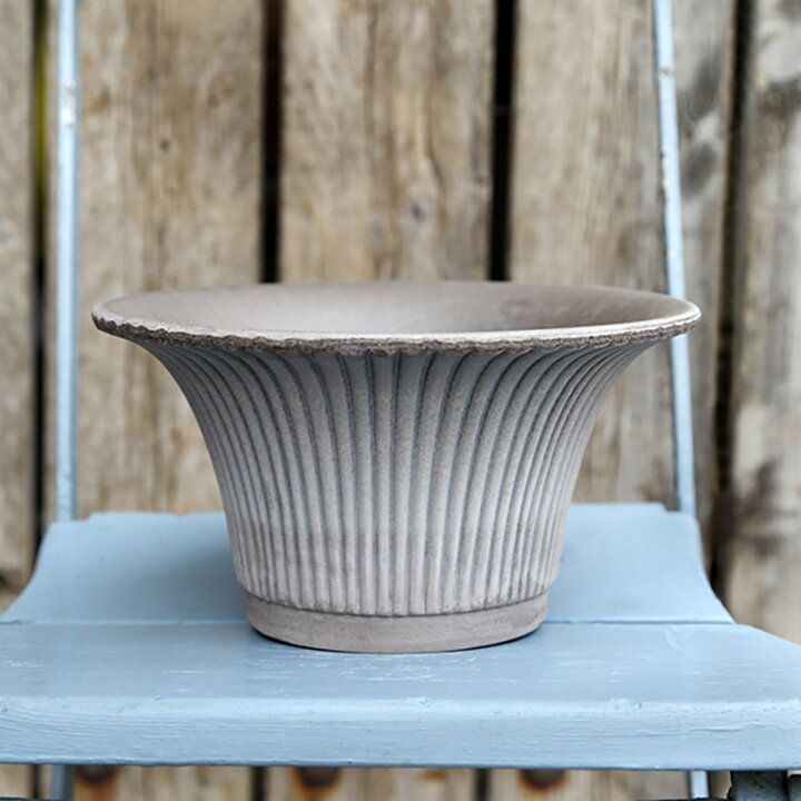 楽天市場】Bergs Potter 植木鉢 Daisy グレー φ25cm 受け皿付き 素焼き 