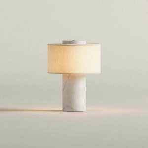 Blossholm Aurie �|�[�^�u�� �����v �嗝�� �z���C�g × ���l�� �[�d�� �R�[�h���X LED ��17.5 x H24 cm �u���X�z���� �k�� �f���}�[�N �Ɩ� ���C�g �����^�� ��� �e�[�u�������v ������� �C�O�C���e��
