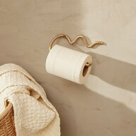 【在庫あります】Ferm Living カーヴァチュア トイレットペーパー ホルダー ブラス Curvature 曲線 くね…
