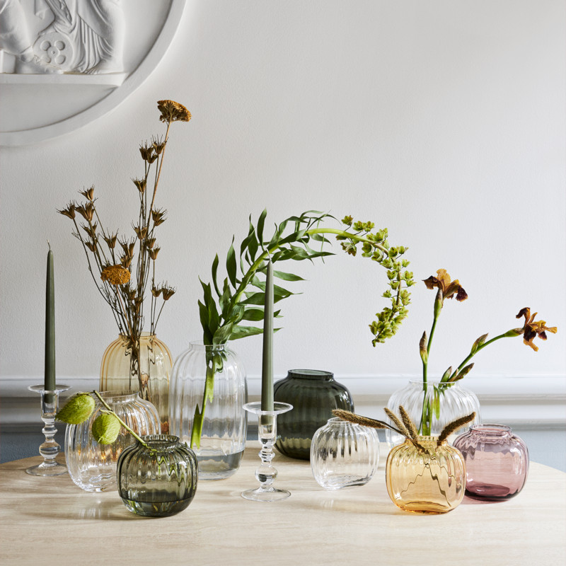 HOLMEGAARD 花瓶 PRIMULA ガラス ベース クリア H25.5cm 円形 プリムラ ホルムガード 北欧 デンマーク  nest 北欧モダンなインテリア雑貨
