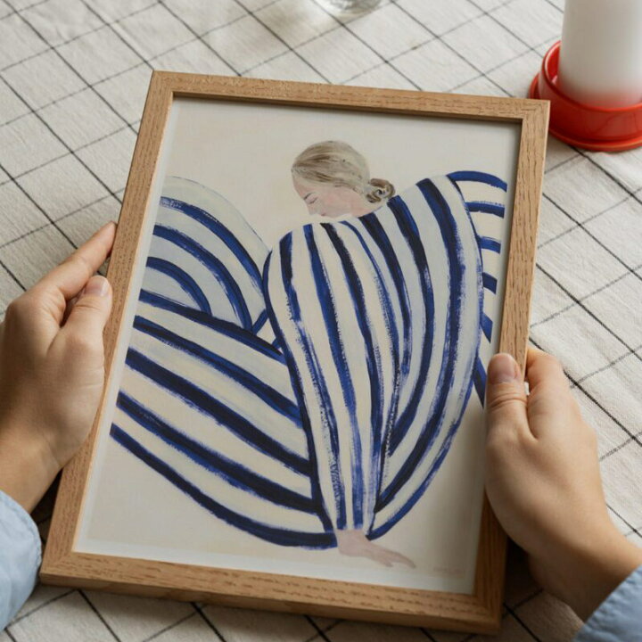 デンマーク THE POSTER CLUB ポスター BLUE STRIPE AT CONCORDE 30x40cm 北欧 おしゃれ インテリア インテリア雑貨 女性 アート アートポスター 30 40 絵画 絵 壁掛け モダン nest 雑貨 Sofia Lind nest 北欧モダンなインテリア雑貨