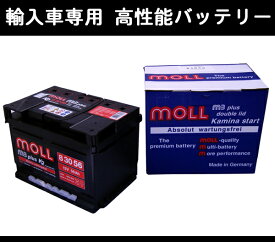 MOLL輸入車用バッテリーロータス エリーゼ 1.8 SC ABA-1117用 個人宅配送可能
