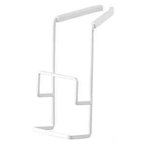 蛇口にかけるスポンジホルダー タワー ダブル スポンジホルダー スポンジ置き スポンジ収納 落ちない ズレない シンク用品 シンク周り 水まわり用品 おしゃれ シンプル ホワイト ブラック