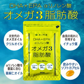 【通常2480円が1990円】オメガ3脂肪酸サプリメント 90粒 1ヶ月分 DEL-1 DEL1 デル1 オメガ3 サプリオメガ3 DHA EPA