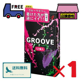 オカモト コンドーム GROOVE【12個入】日本製 潤密着ゼリー＆高潤滑ゼリー グルーヴ オカモトコンドームズ