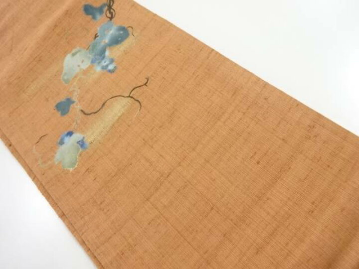 楽天市場 手織り真綿紬 ちぎり絵 蔦の葉模様名古屋帯 リサイクル 中古 Kimono Shinei ２号店