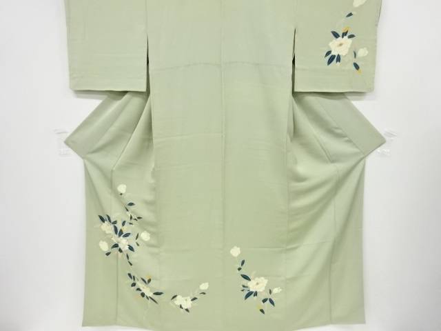 手描き友禅枝花模様一つ紋着物【アンティーク】【中古】 | Kimono-Shinei　２号店