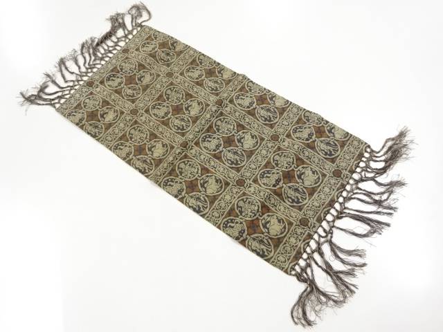 65%OFF【送料無料】川島織物製 「コプト狩猟文」織り出し卓布 和装小物