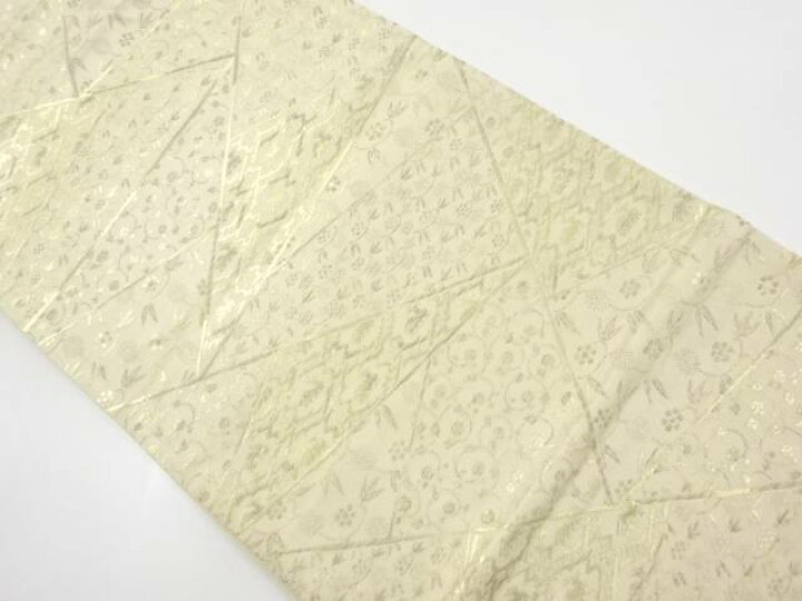 楽天市場】 切りばめ風有栖川文様・笹蔓紋織り出し袋帯（材料 
