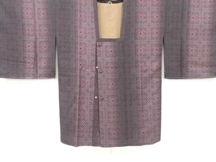 楽天市場】 未使用品 銀通し更紗模様道行コート【リサイクル】【着 