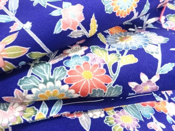 楽天市場】 未使用品 草花模様小紋着物【リサイクル】【着】 : Kimono 