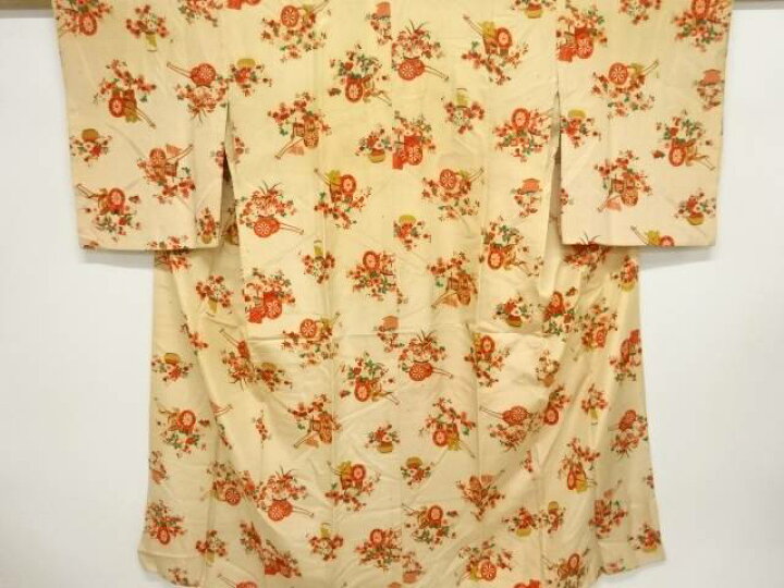 楽天市場】 花車模様長襦袢【アンティーク】【中古】【着】 : Kimono 