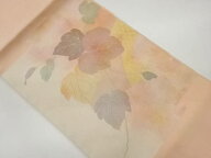 蔦に亀甲・七宝模様織出し名古屋帯【中古】【着】