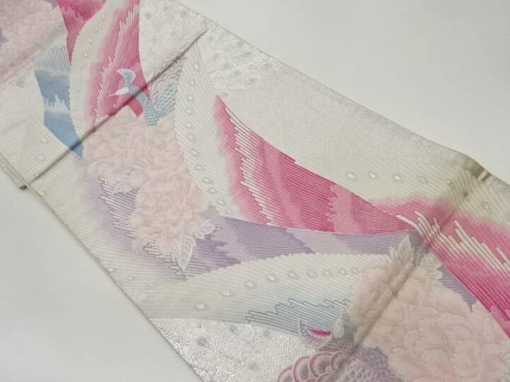 楽天市場】 孔雀に牡丹模様織出し袋帯【中古】【着】 : Kimono-Shinei 