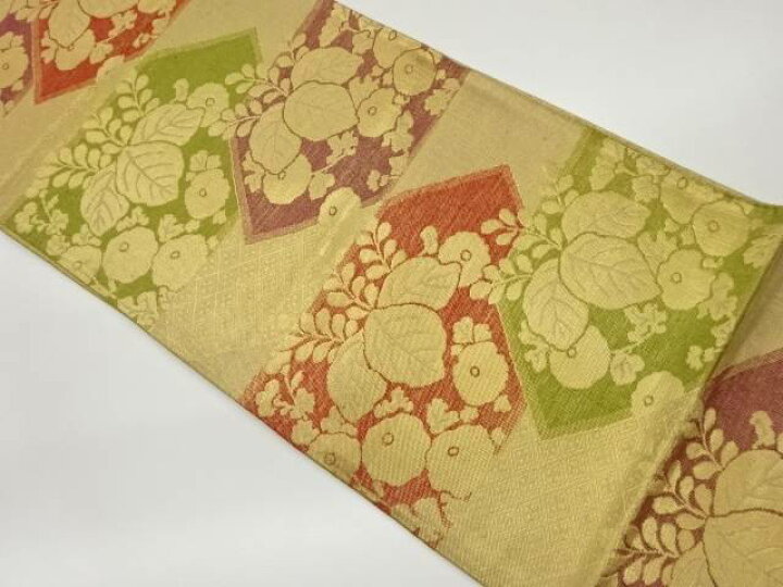 楽天市場】佐賀錦桐に万寿菊模様織出し袋帯【中古】【着】【sp_off 