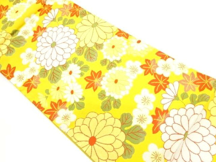 楽天市場】菊に梅・紅葉模様織出し袋帯【中古】【着】【sp_off 