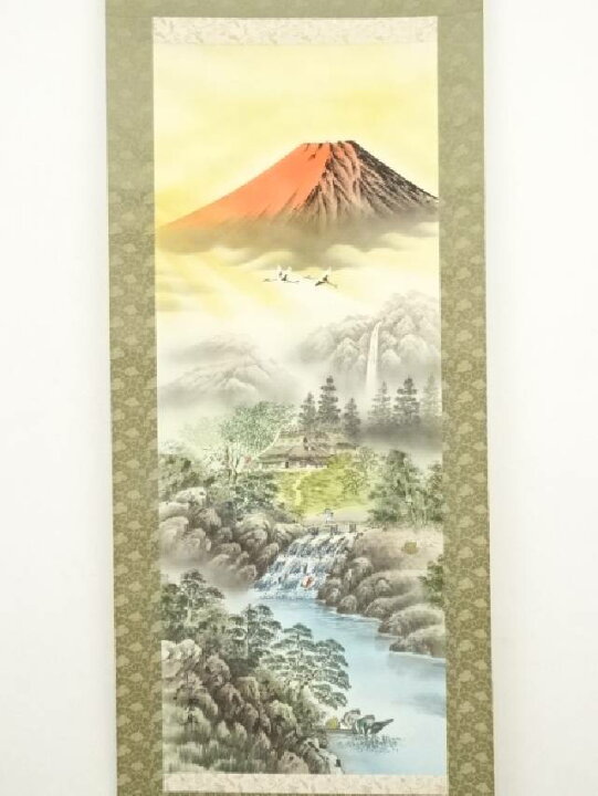 楽天市場】 蒼生筆 儲かる一峰 印刷絹本掛軸（共箱）【中古】【道 
