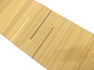 綴れ　横段模様織り出し　名古屋帯【中古】【着】