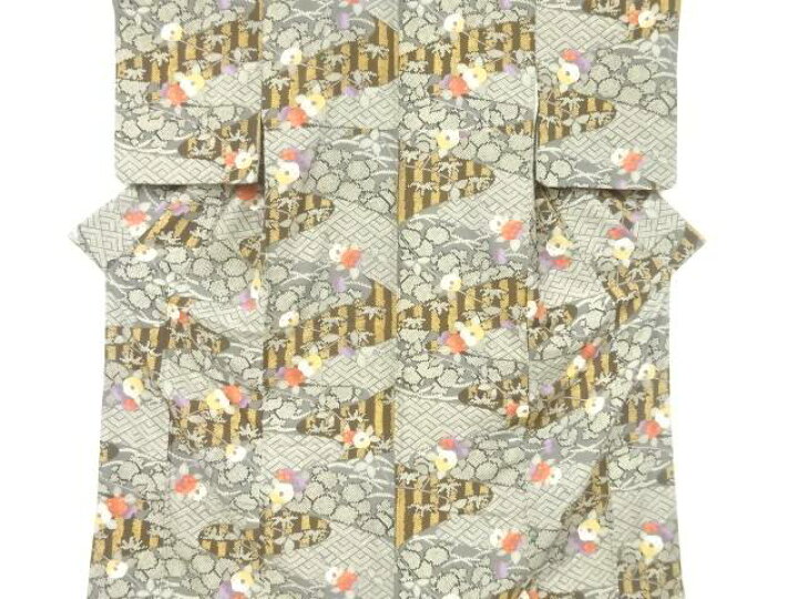 楽天市場】 鹿の子に椿模様小紋着物【中古】【着】 : Kimono-Shinei 2号店