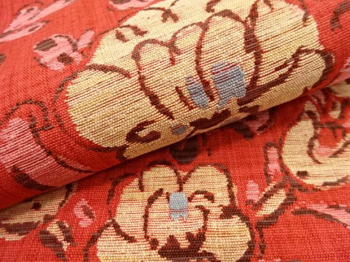 楽天市場】 花更紗模様織り出し 名古屋帯【中古】【着】 : Kimono 
