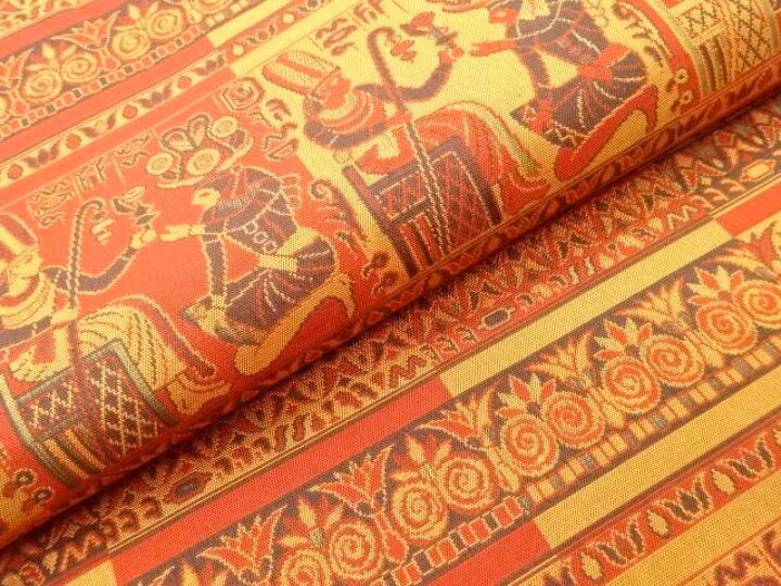 楽天市場】 エジプト壁画模様織出し名古屋帯【中古】【着】 : Kimono 