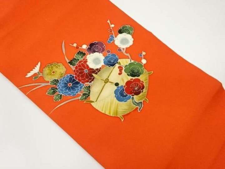 楽天市場】 塩瀬手描き金彩梅菊模様名古屋帯【中古】【着】 : Kimono 