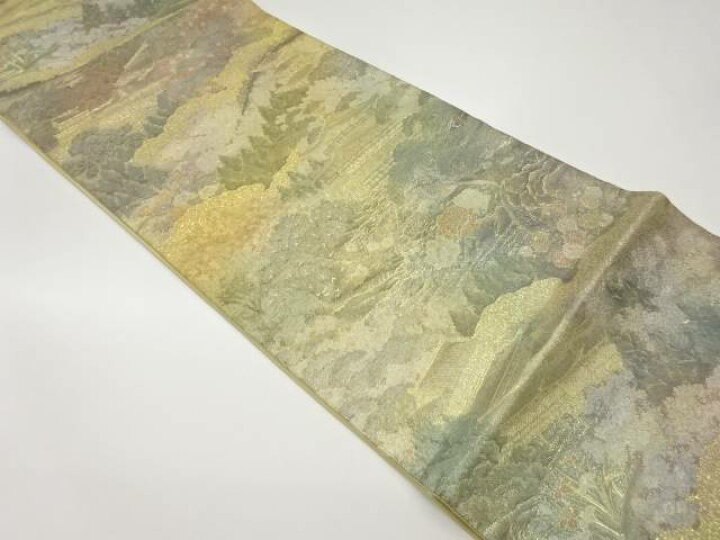 楽天市場】 本金箔金閣寺風景模様織出し袋帯【中古】【着】 : Kimono 