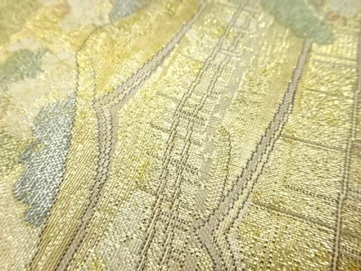 楽天市場】 本金箔金閣寺風景模様織出し袋帯【中古】【着】 : Kimono 