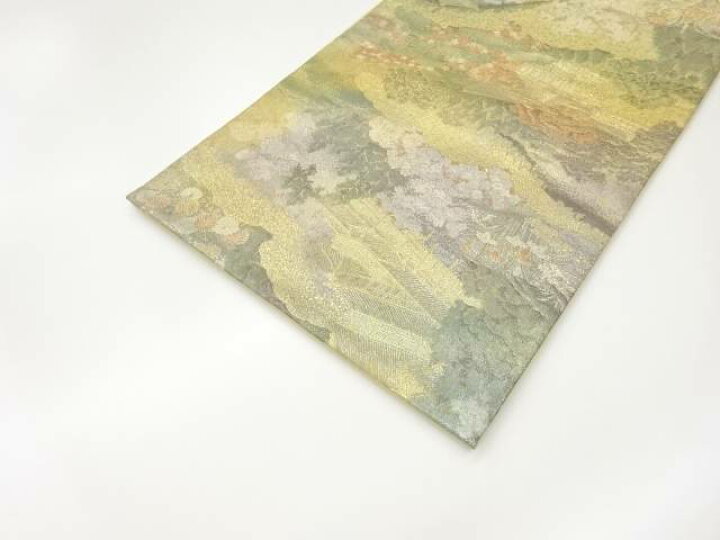楽天市場】 本金箔金閣寺風景模様織出し袋帯【中古】【着】 : Kimono 