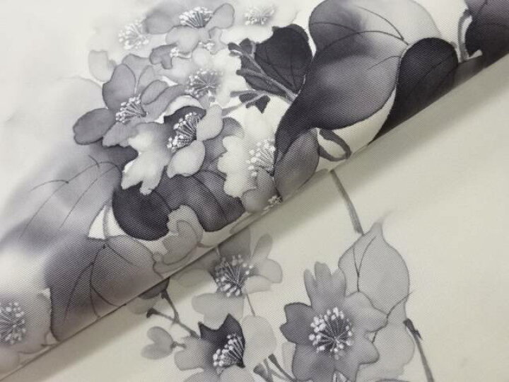 楽天市場】 作家物 塩瀬手描き花葉模様名古屋帯【中古】【着】【名古屋
