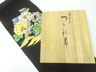 本綴れ花鳥模様織出し名古屋帯【中古】【着】【名古屋帯】