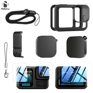 15%OFF�N�[�|���� HERO13�p �ی�Z�b�g �V���R���P�[�X 9H�����K���X �Z�b�g �u���b�N �����Y�J�o�[�t�� GoPro Hero 13 �A�N�Z�T���[ GoPro 13 �P�[�X �ی�J�o�[ �V���R�� �q�[���[13 �t���[�� �X�|�[
