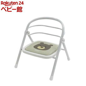 折りたたみパイプイス くまのウェルトII(1台)【カトージ(KATOJI)】[ベビーチェア お食事グッズ 家具 ローチェア]
