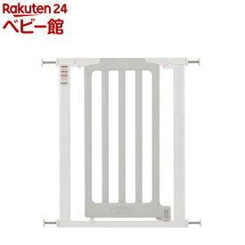 ベビーセーフティゲート LDK-STYLE II スリムS ホワイト＆グレー(1台)[ベビーゲート 突っ張り 62〜70cm幅]