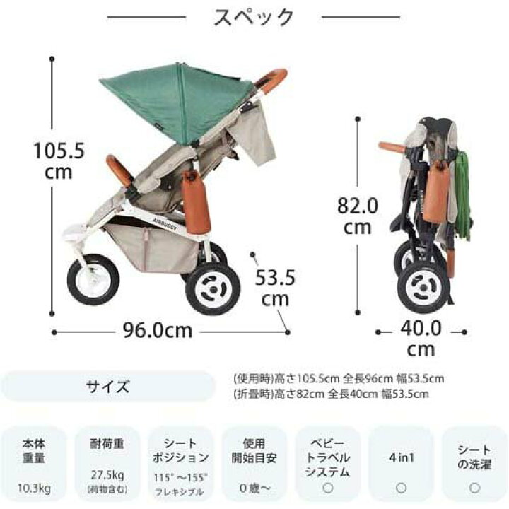 楽天市場】エアバギー ココプレミア フロムバース ツイルモカ(1台 