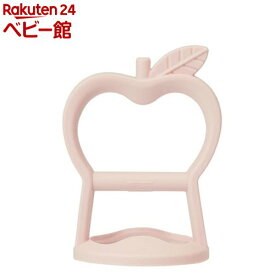 にぎにぎ歯がため アップル ピンク(1個)【D by DADWAY（ディーバイダッドウェイ）】