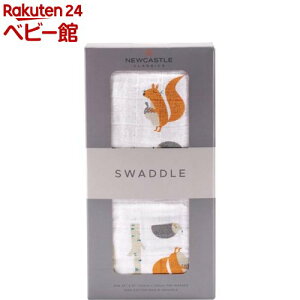 NEWCASTLE CLASSICS コットンスワドル Forest friends(1枚)【ニューキャッスルクラシックス】