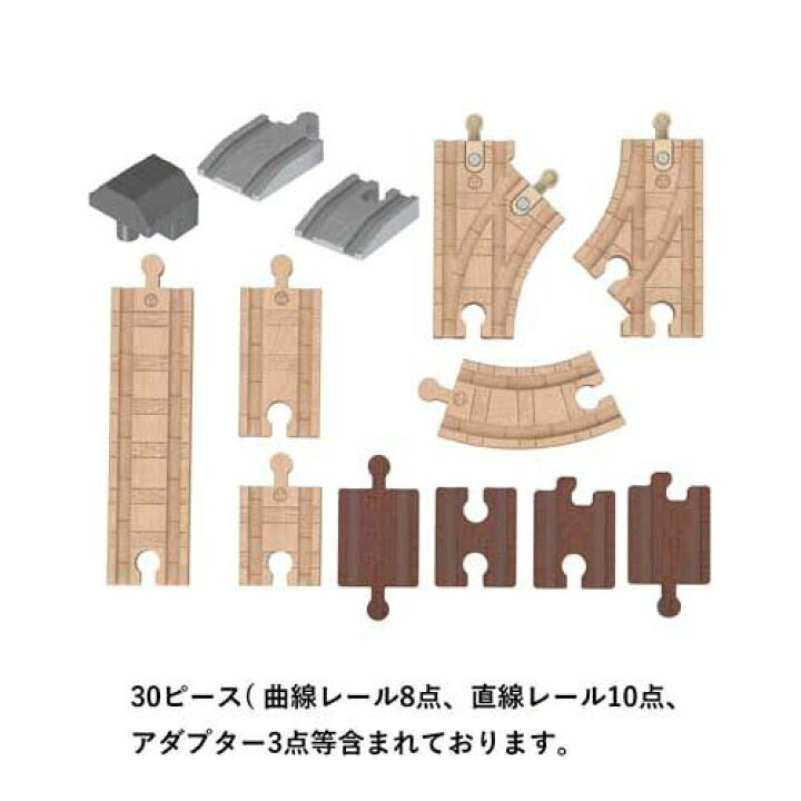 楽天市場】きかんしゃトーマス FP木製レールシリーズ 直線＆曲線 拡張 