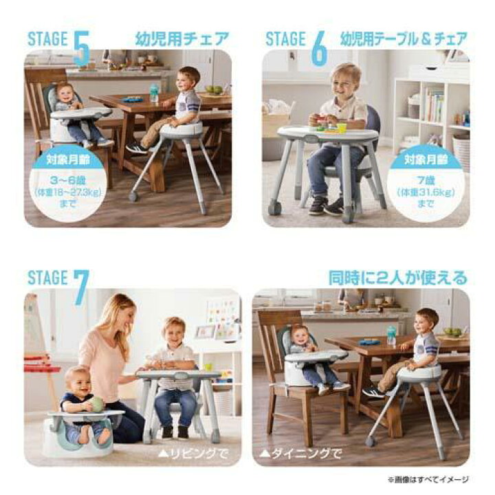 楽天市場】グレコ フロアツーテーブル 7-in-1ハイチェア オスカー GR(1 