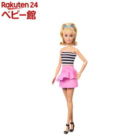 バービー65 ファッショニスタ ボーダートップ 着せ替え人形 本体 HRH11(1個)【バービー(Barbie)】