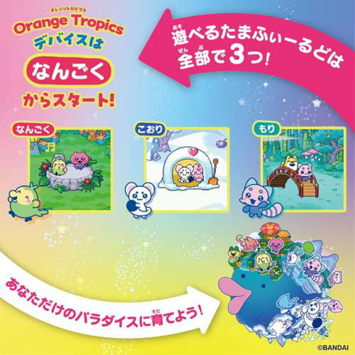 楽天市場】たまごっちパラダイス オレンジトロピクス プレミアムセット 