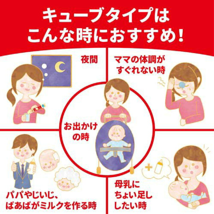 楽天市場】明治 ほほえみ らくらくキューブ ケース販売(27g×20袋入×9箱 